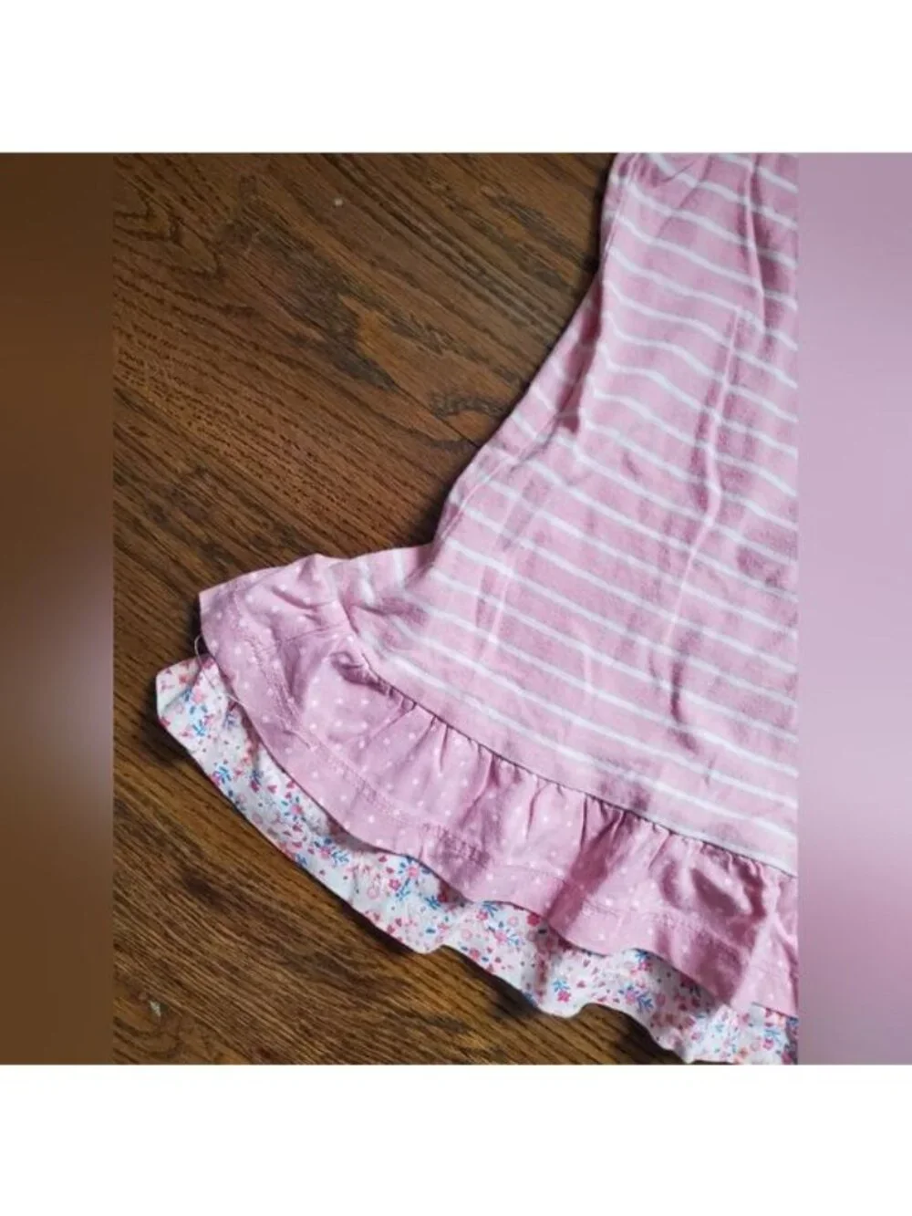 TCP (The Children's Place) Girls 4T pink striped outfit - Picture 2 of 8